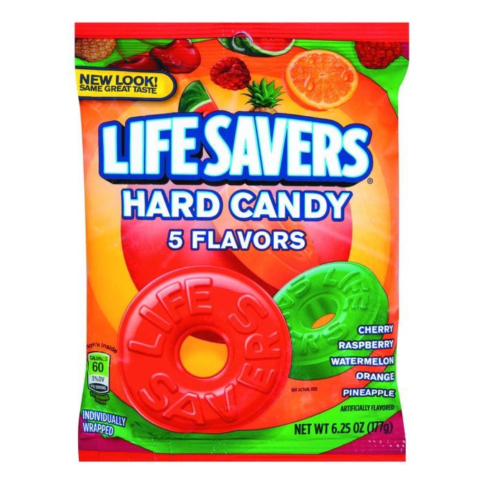 244804 Hard Candy, Original Five Flavors, 6.25 Oz Bag - Image 1