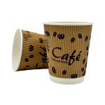 Unwrapped ""Hot & Cold"" 9 oz. Paper Ripple Cups