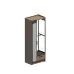 Custom Closet Unit with Mirror @ Left Side