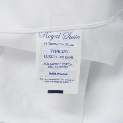 T-250 Woven Queen Striped Flat Sheet - Image 2