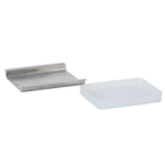 Rectangular Plastic Soap Dish Insert Liner - Brushed Steel Room Collection