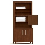 Fitness Center Towel Storage Unit - Shaker Cherry