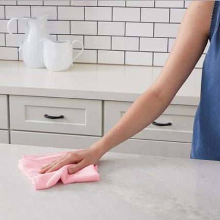 Microfiber Cleaning Cloths, 16 x 16, Pink, 24/Pack - Image 2