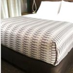 King Size Sterling Grey Blockchain Top Sheet
