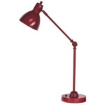Cosmopolitan 26"" Matte Red Adjustable Table Lamp