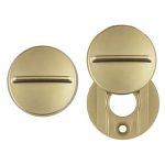 Satin Brass Stationary Peephole Cover