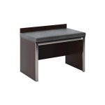 36""W Panel Luggage Bench Padded Top