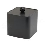 3 qt. Square Leatherette Ice Bucket - Black