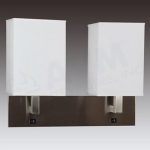 Brushed Nickel Double Wall Lamp