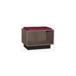 Small Bench w/ Upholstered Seat Cushion (Ruby Scheme)
