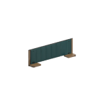 King Headboard with Floating Nightstand