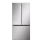 French 3-Door Refrigerator w/ Hybrid Handle Design- 25 cu. ft.