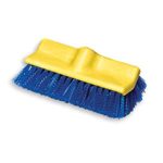 Plastic Floor Scrub Brush Bi-level Polypropylene Fill Blue (Handle Not Included)