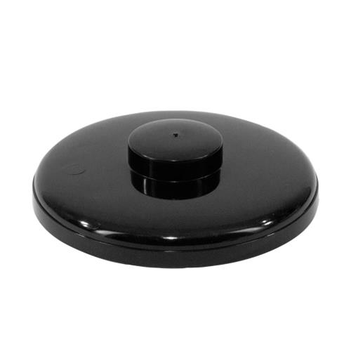 ICELID-RD-36-BLK Round 3 Quart Ice Bucket Lid - Black - Image 1