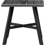 Aluminum 22"" Square Slat-Top Side Table