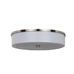Cosmopolitan 16"" Brushed Nickel Ceiling Fixture