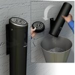 Wall-Mounted Swivel Smokers' Outpost® - Black