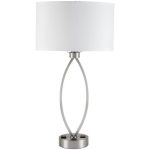 Sleep 26"" Guestroom Twin Table Lamp w/ Brushed Nickel Finish
