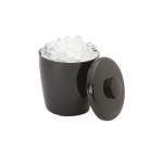 3 Quart Round Black Ice Bucket w/ No Handle