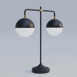Nightstand Table Lamp @ Queen Headboard