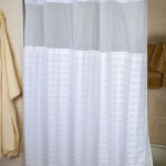 72x77 Pre-Hooked Shower Curtain