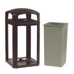 3970-00 Landmark Series Classic Container (35 Gallon) - Dome top (no ash tray) and Rigid Liner