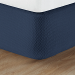 Diamond Box Spring Cover-Blue Full/Queen
