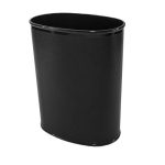 Oval 13 qt. Leatherette Wastebasket