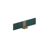 Double Queen Headboard with Floating Nightstand