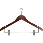 Women's Hanger w/ Clip - Mini Hook - Walnut