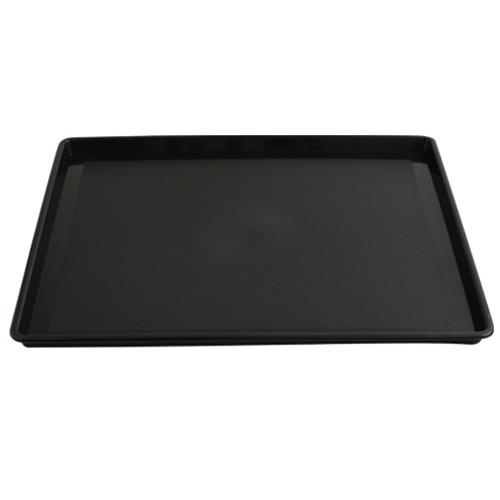 PLN-TRY-24-BLK Plain Rectangular Ice Tray - Black - Image 1