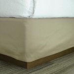 Queen Shantung Box Spring Cover -Tan