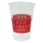 Red Carpet Inn Logo Plastic Wrapped Cup
