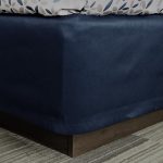 Full XL Shantung Box Spring Cover -Navy
