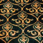 Closeout Patterned Carpet: Green Pandora